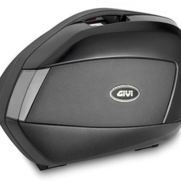 Givi Pair of painted side cases V35 TECH black with transparent reflectors