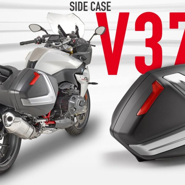 Givi V37 pair of blacksidecases with red reflectors