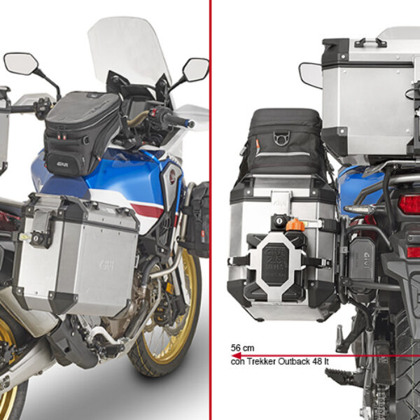Givi Tubular pannier holder for Trekker Outback CRF1000L Africa Twin (18)
