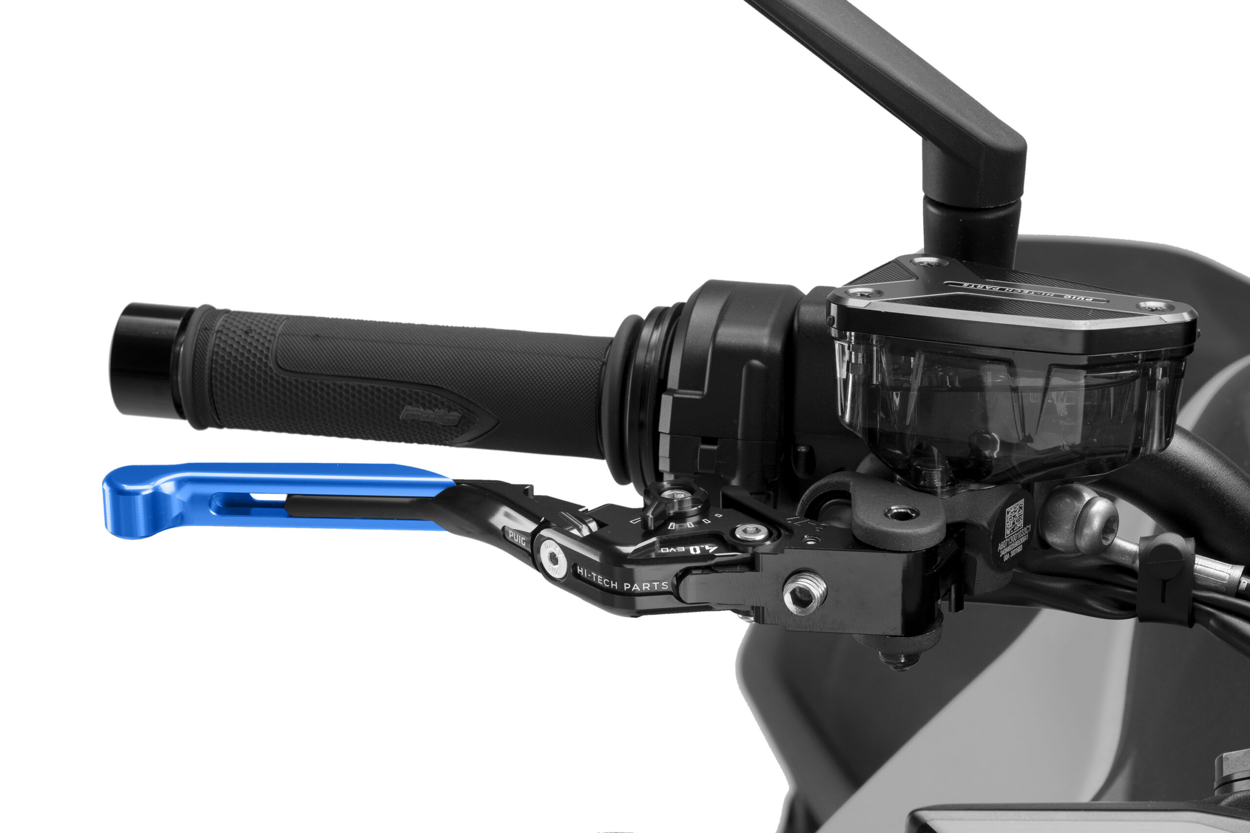 Puig Brake Lever 4.0. Black Exten/Blue Selector/Black