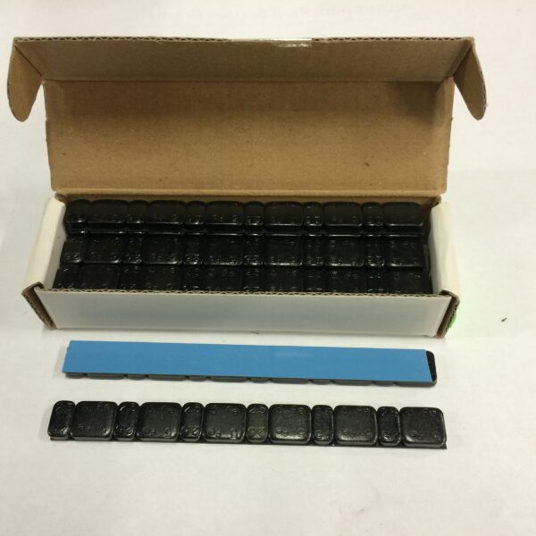 Balancing weight BLACK 6x2.5gr + 6x5gr (15pcs) Height 5mm Depth.12.2mm (FE)