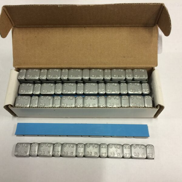 Balancing weight 6x2.5gr + 6x5gr (15pcs) Height 5mm Depth.12.2mm (FE)