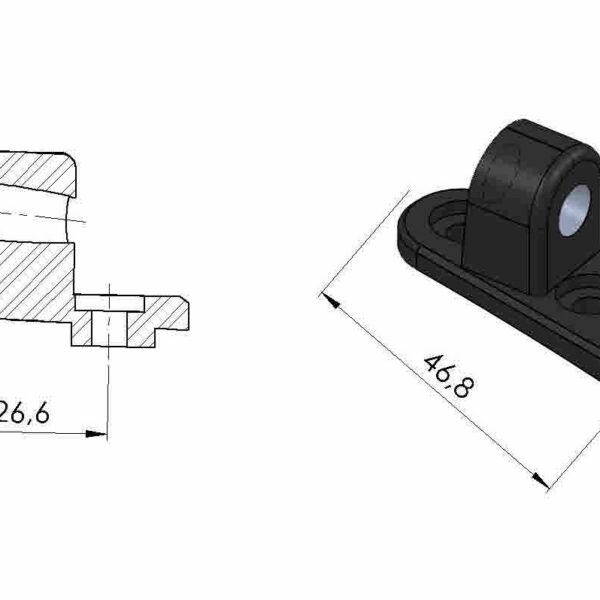Puig Adapter Left Rear Mirror Gti Ducati V4