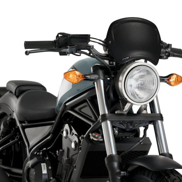 Puig Front Plate Abs Honda Cmx500 Rebel C/Carbon Look