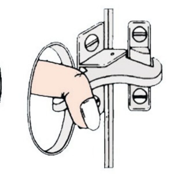 black nylon elbow catch