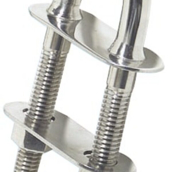 Osculati U-bolt conic fittings mirror-polished SS 100x9.5mm