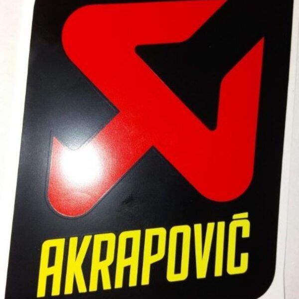 Akrapovic Sticker inside