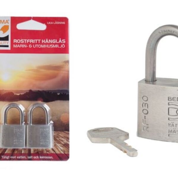 Bema RF-030 Padlock 2pcs 5mm/21mm/15mm Stainless steel
