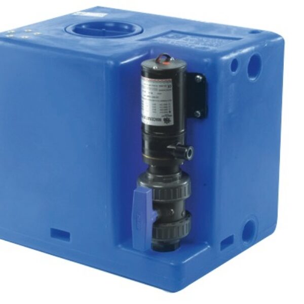 Waste water tank 56 l 12 V + macerator