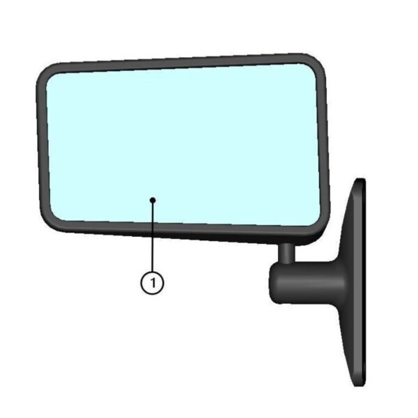 DFK Mirror left "Wesem" Can-Am Defender Maverick Polaris RZR General Yamaha