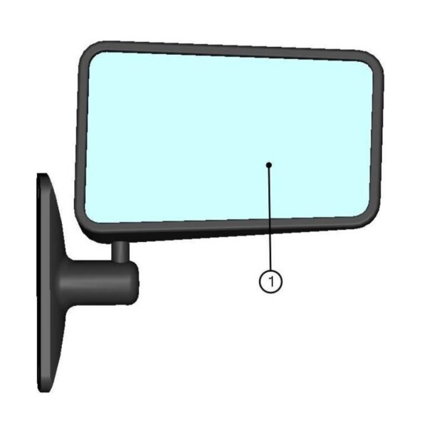 DFK Mirror right "Wesem" Can-Am Defender Maverick Polaris RZR General Yamaha