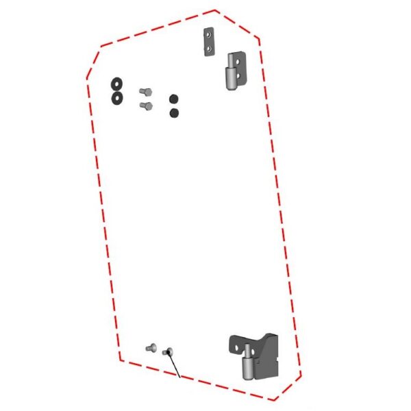 DFK Left Door hinges Polaris Ranger 1000