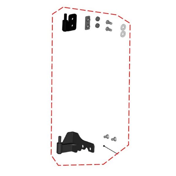 DFK Right Door hinges Polaris Ranger 1000