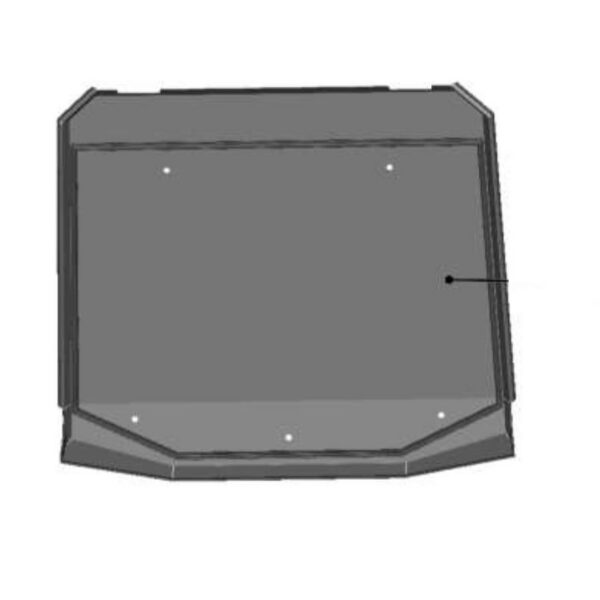DFK Rear glass with sealing Can-Am Maverick Trail