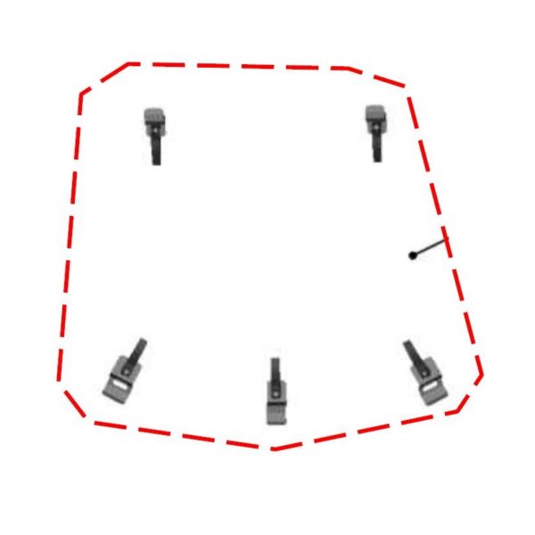 DFK Roof panel holder kit Can-Am Maverick Trail