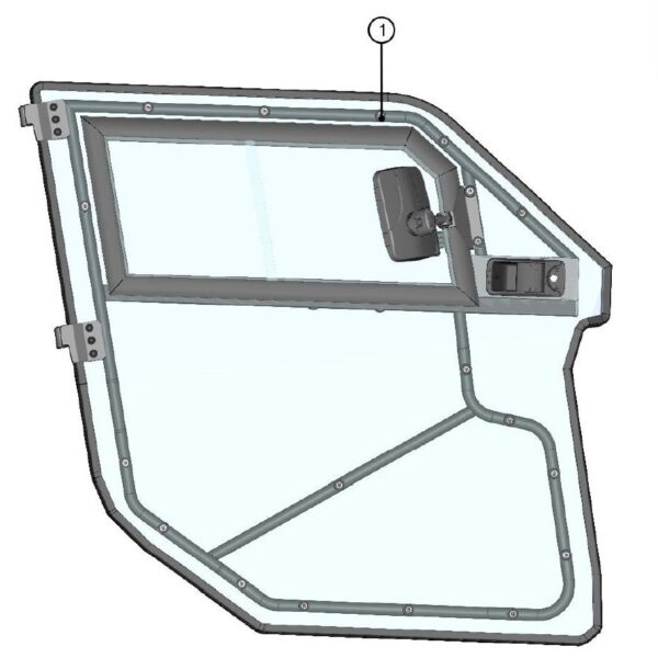 DFK Door panel Right Can-Am Maverick Trail