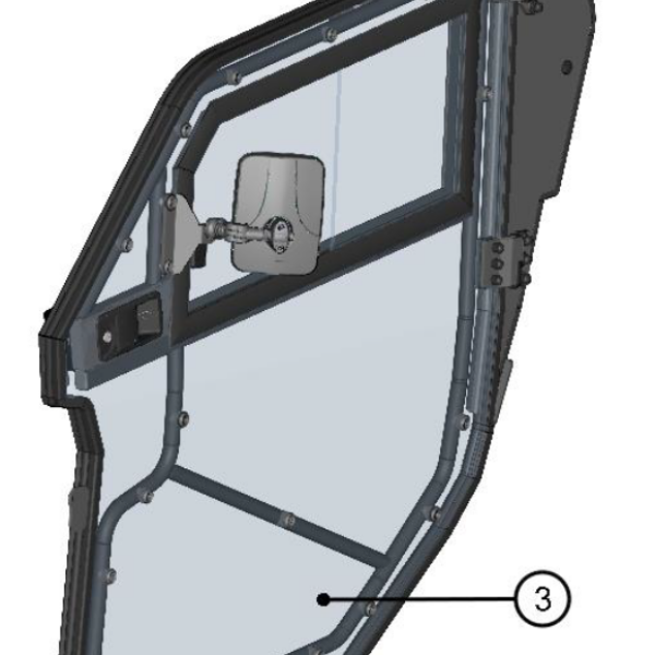 DFK Door assembly Left Can-Am Maverick Trail