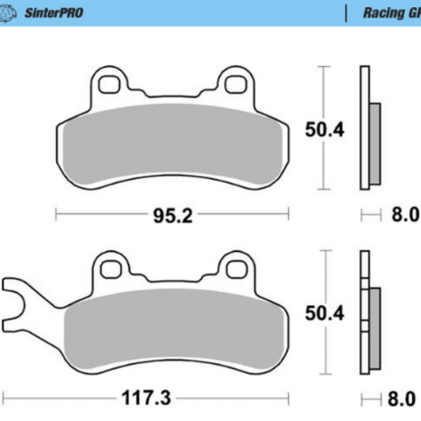 Motomaster Brake pads Racing GP: ATV/UTV