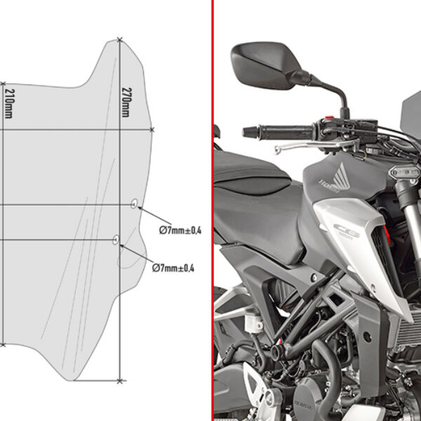 GIVI SPECIFIC SCREEN HONDA CB125R