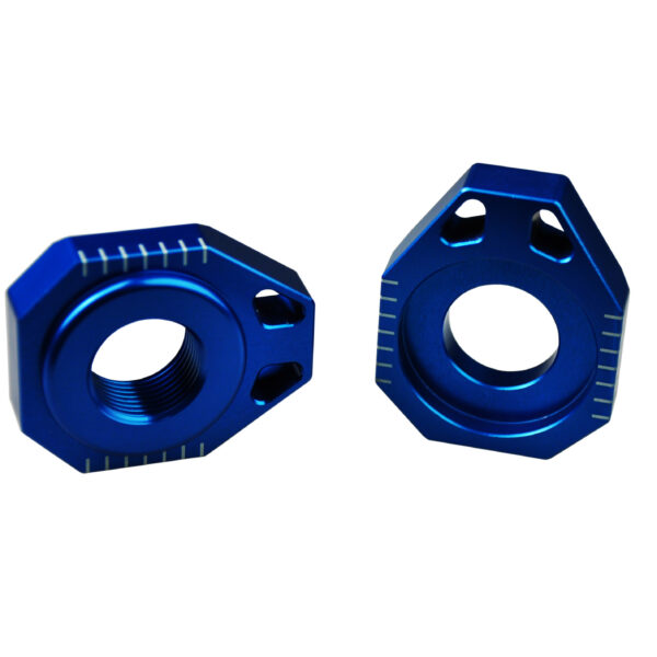 Scar Axle Blocks - Ktm/Husqv. Blue color