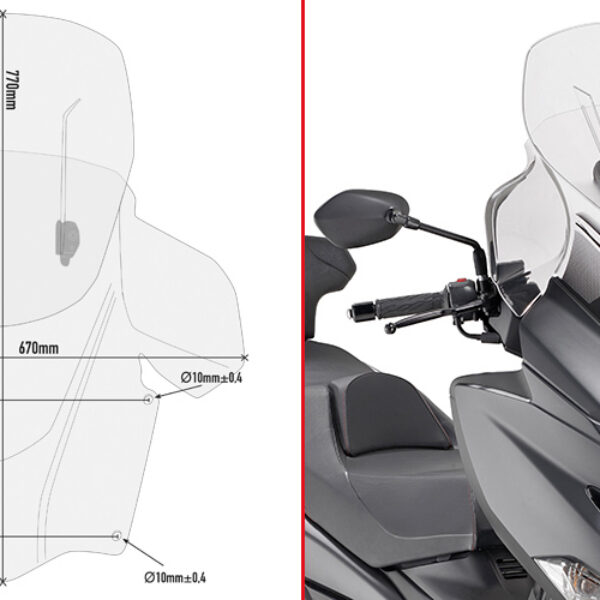 GIVI WINDSCREEN SUZUKI BURGMAN 400