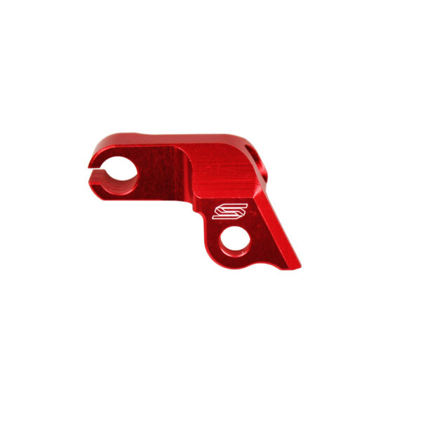 Scar Clutch Cable Guide - Honda Red color