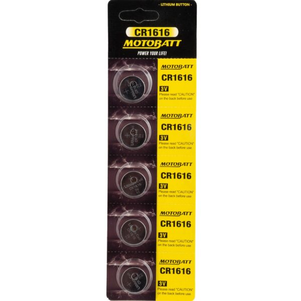 Motobatt CR1616 3.0V Lithium battery (5pcs)