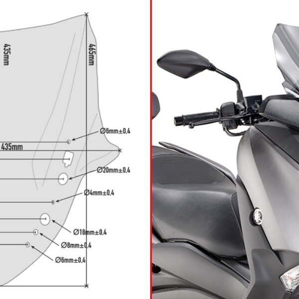 GIVI SPOILER YAM. X-MAX 300 (2017)