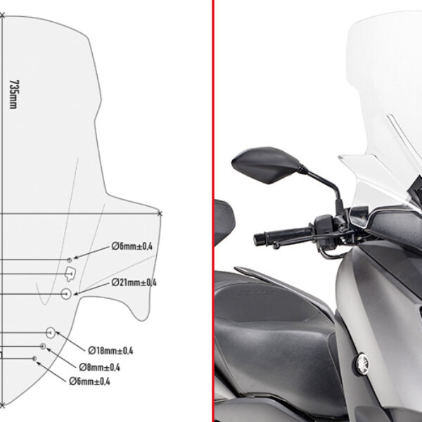 GIVI SPOILER YAM. X-MAX 300 (2017)
