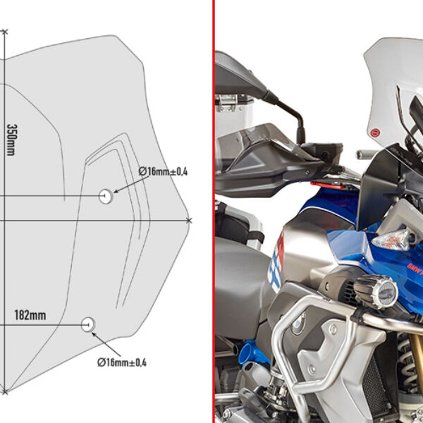 GIVI SPOILER BMW R1200GS '16-17