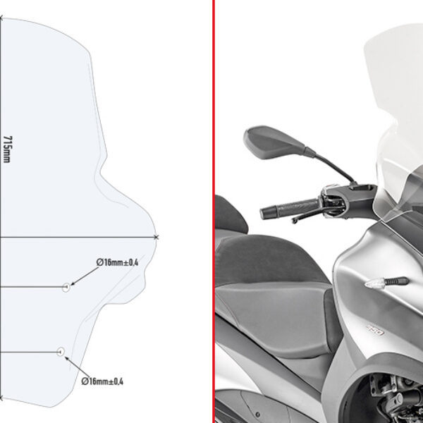 GIVI SPOILER PIAGGIO 350/500 MP3
