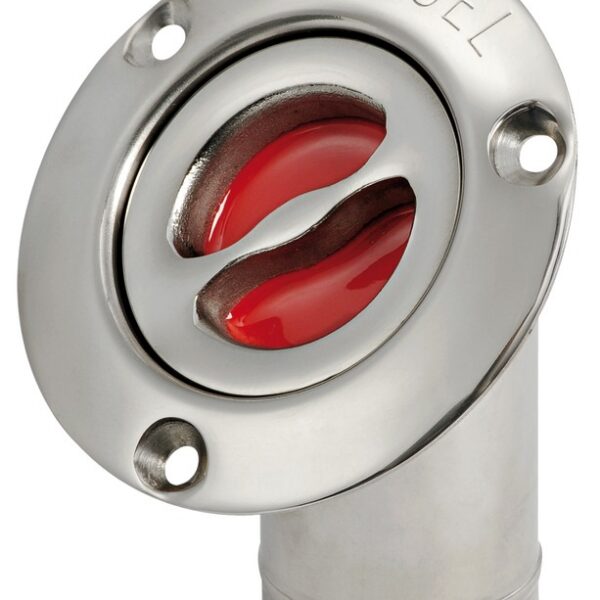 Osculati FUEL deck plug polished SS 45° angled 38 mm