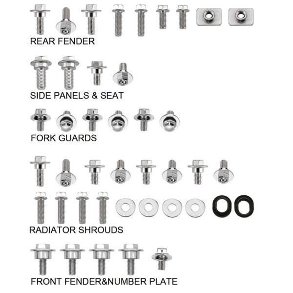 Sixty5 Body Panel Hardware Pack Kawasaki