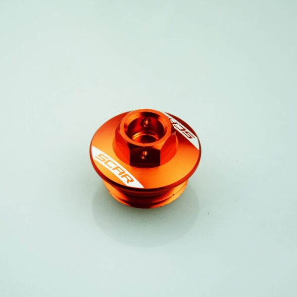 Scar Oil Filler Plug - Ktm 2 Strokes & 4 Strokes 06-.. - Husqvarna 14-.. Orange