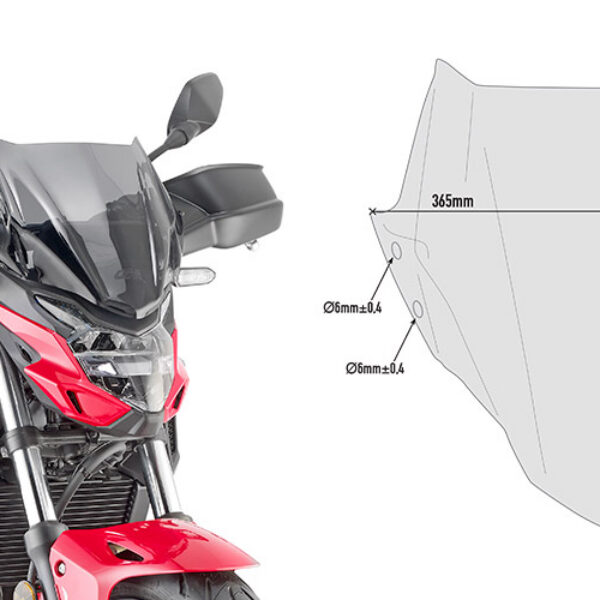 GIVI WINDSCREEN FITTING KIT FOR