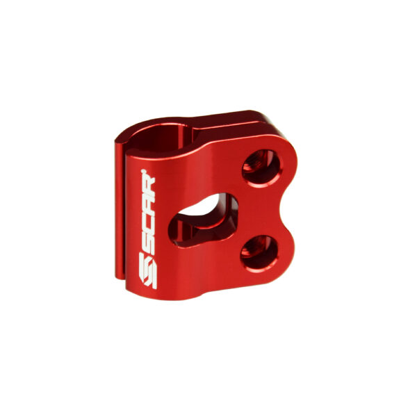 Scar Brake line clamp - Honda / Yamaha / Red color
