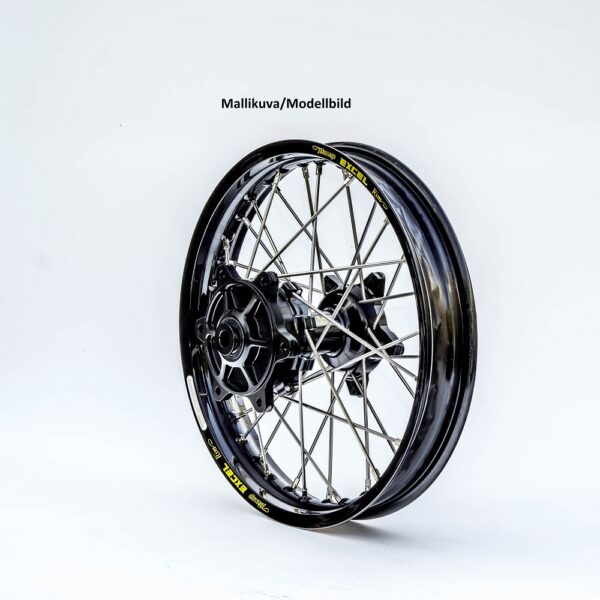 Haan wheel Beta RR 13-.. Front 17-3,50 BLACK RIM/BLACK HUB