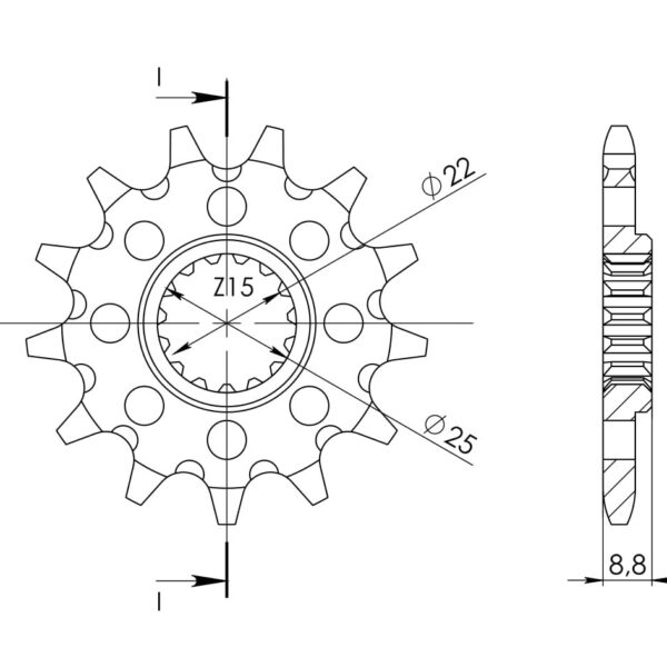Supersprox Front sprocket 1901.15