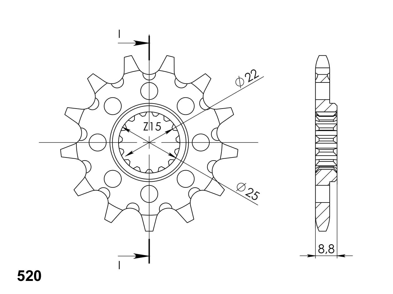 Supersprox Front sprocket 1901.15