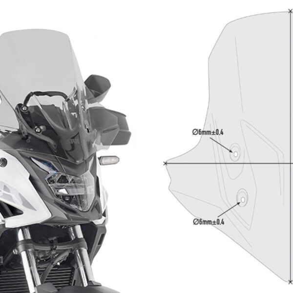 GIVI SPOILER HONDA CB500X FUMÉ