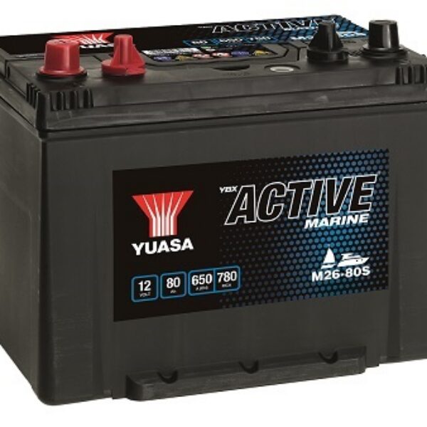 Yuasa M26-80S Active Marine Battery 12V 80Ah 600A (18)