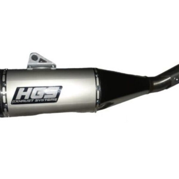 HGS Silencer Steel 4T KX250F 17-24 Carbon end cap
