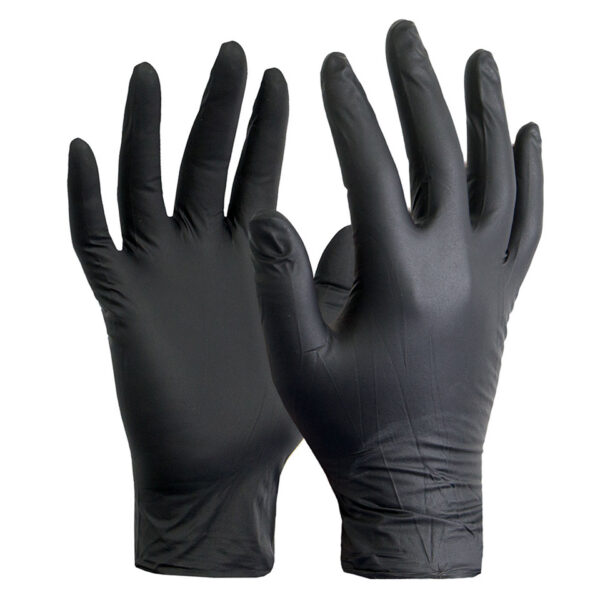 Hyper Nitrile Gloves Black M (50-pack)