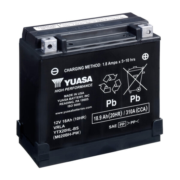 Yuasa Battery YTX20HL-BS-PW (cp) with acid pack