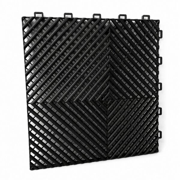 TMV Garage Floortiles 400x400x18 - Black (20pcs)