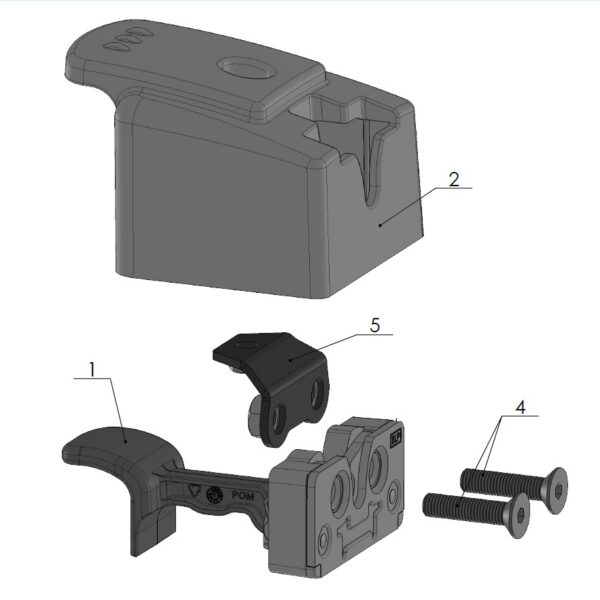 DFK Inner door lock assembly Right/Left, Premium