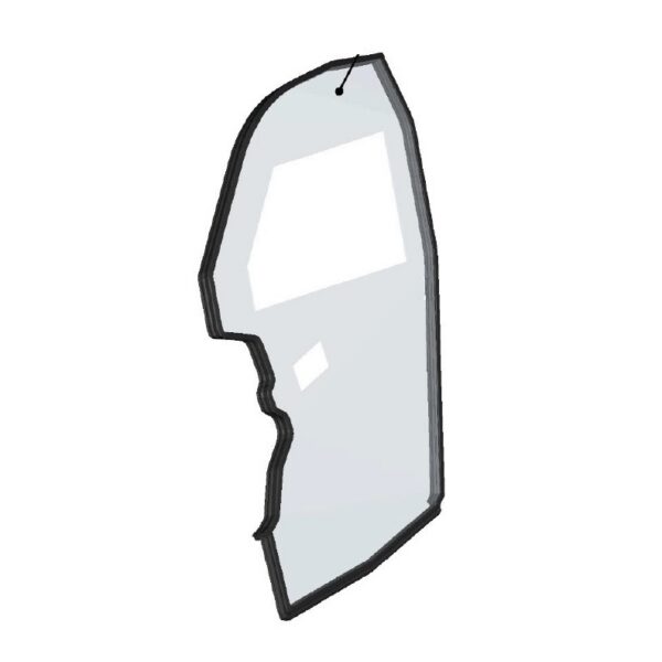 DFK Polycarbonate panel with sealing Left Polaris RZR Trail S