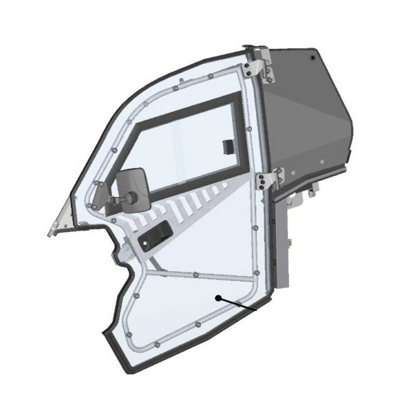 DFK Door complete Left Polaris RZR Trail S